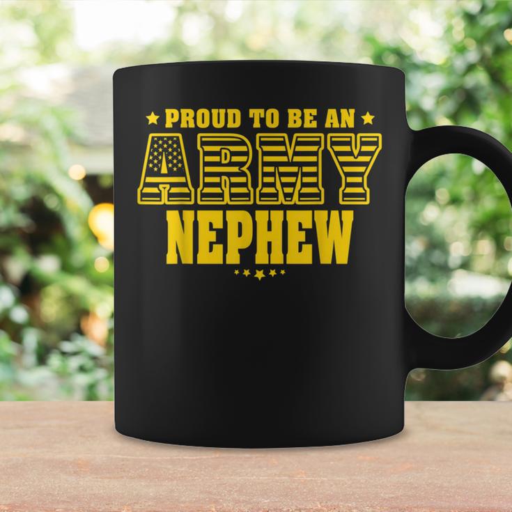 Proud To Be An Army Nephew Us Flag Pride Military Family Coffee Mug Gifts ideas