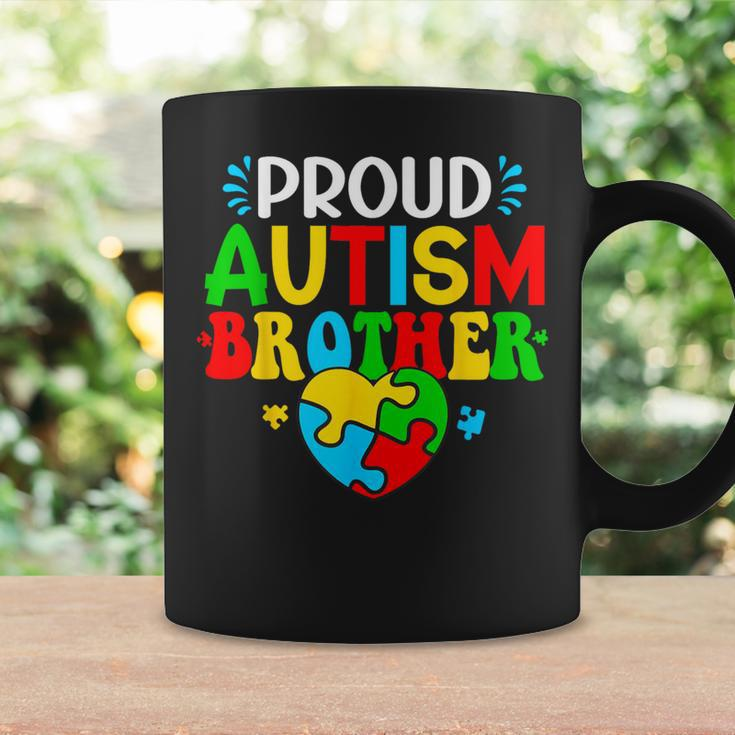 Proud Autism Brother Autism Awareness Autistic Sister Boys Coffee Mug Gifts ideas