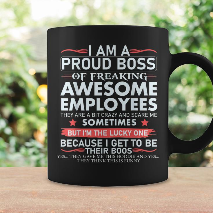 I Am A Proud Boss Of Freaking Awesome Employees Boss Coffee Mug Gifts ideas