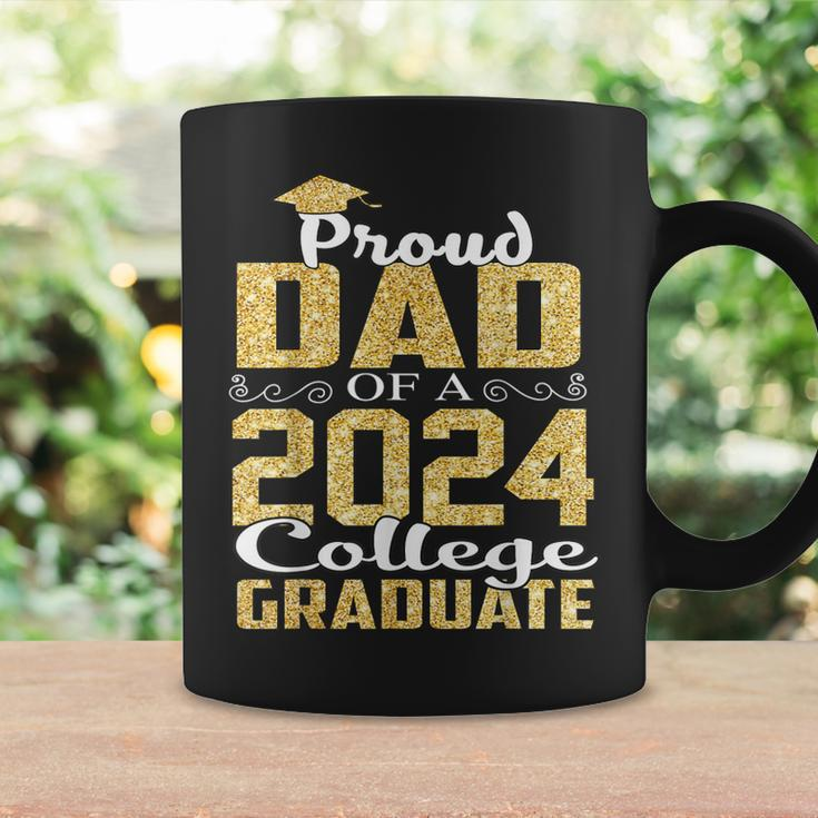 Proud Dad Of 2024 Graduate College Graduation Coffee Mug Gifts ideas