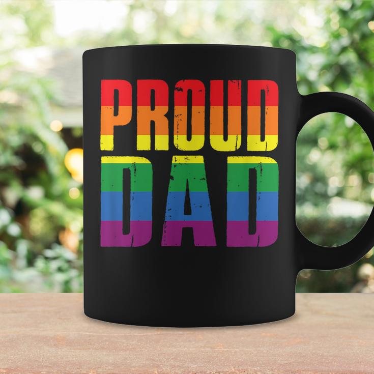 Proud Dad Lgbt Rainbow Gay Pride Father's Day Coffee Mug Gifts ideas