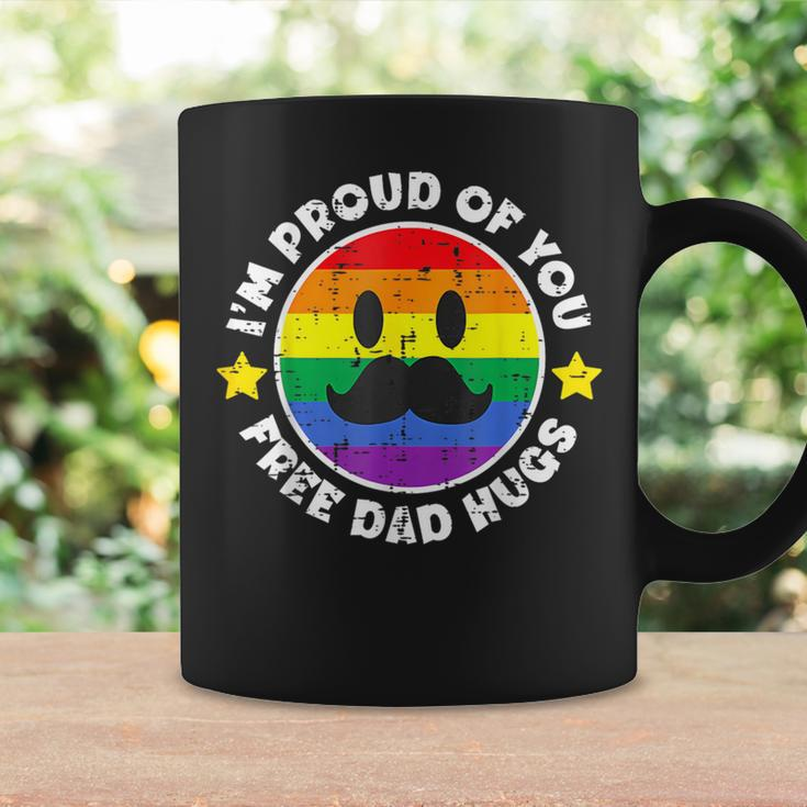 Proud Of You Free Dad Hugs Gay Pride Ally Lgbtq Men Coffee Mug Gifts ideas