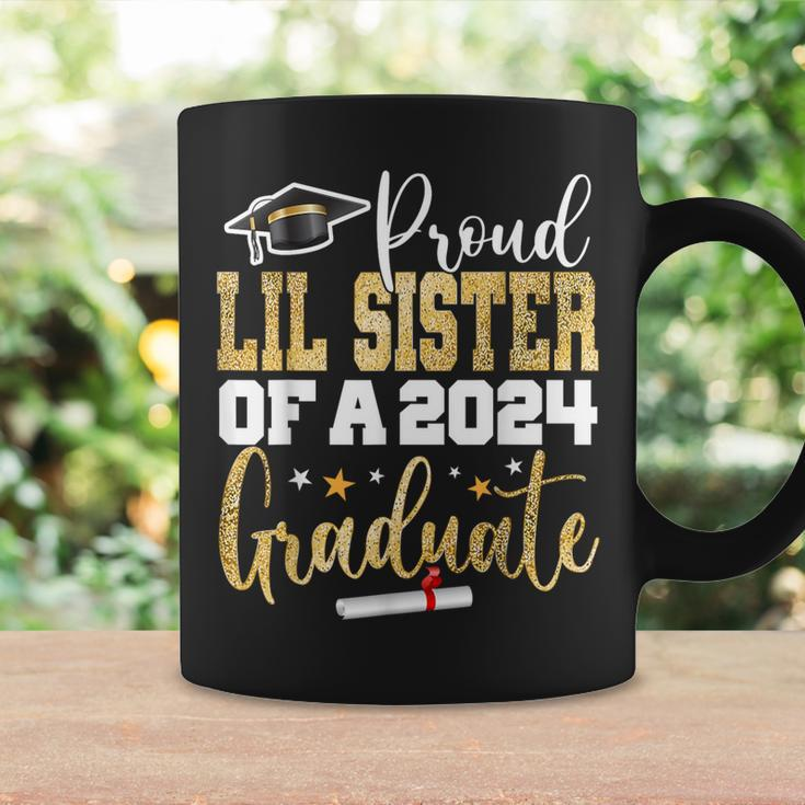Proud Lil Sister Of A 2024 Graduate Class Senior Graduation Coffee Mug Gifts ideas
