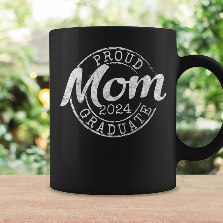 Proud Mom Of A Senior 2024 Graduate Class Stamp Graduation Coffee Mug Gifts ideas
