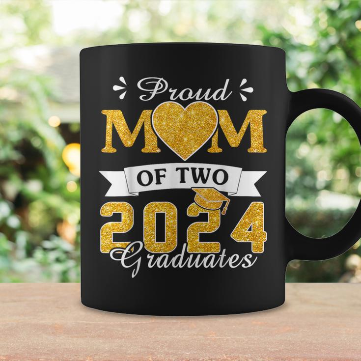 Proud Mom Of Two 2024 Graduates Mother Class Of 2024 Senior Coffee Mug Gifts ideas