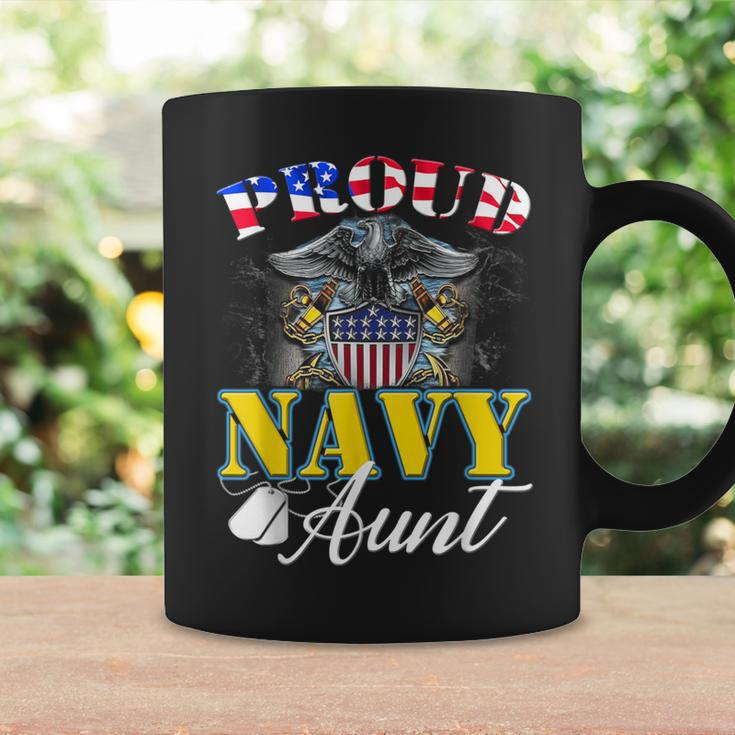 Proud Navy Aunt With American Flag Veteran Coffee Mug Gifts ideas