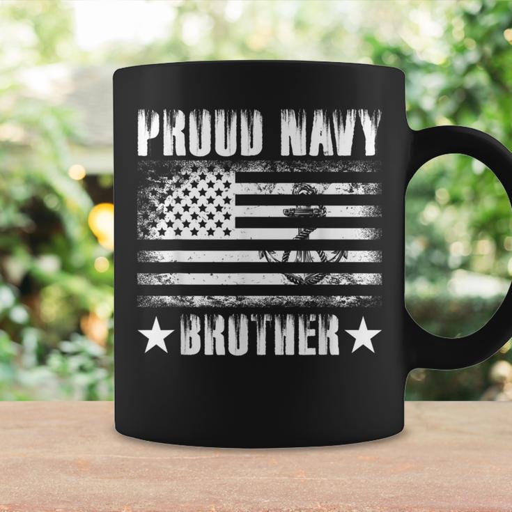 Proud Navy Brother Usa Flag Retro Vintage Military Proud Coffee Mug Gifts ideas