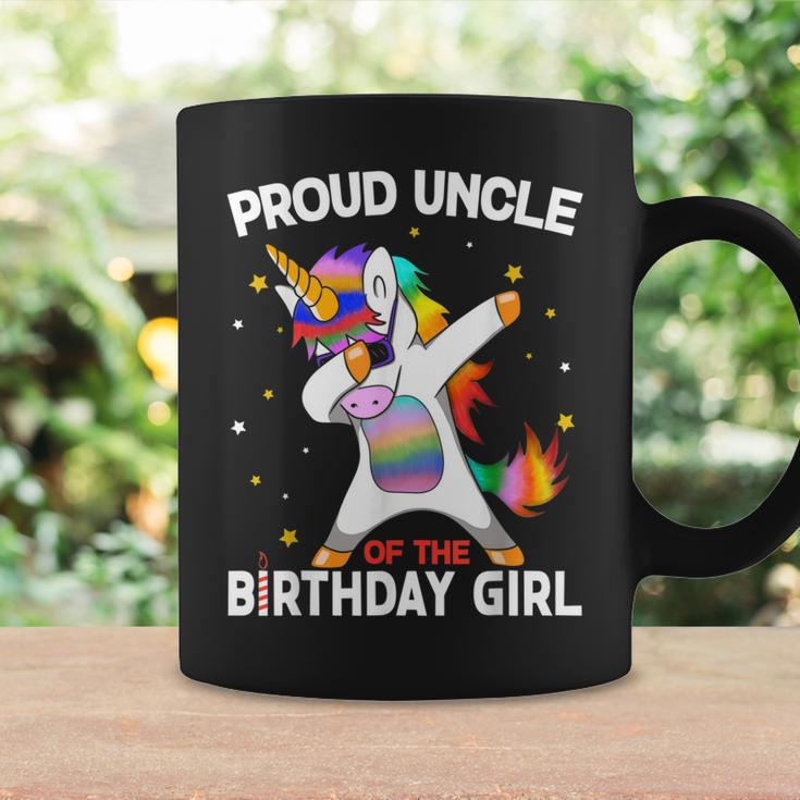 Proud Uncle Of The Birthday Girl Dabbing Unicorn Coffee Mug Gifts ideas