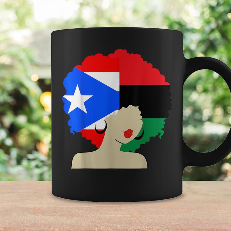 Puerto Rican African Black Woman Afro Hair Pride History Coffee Mug Gifts ideas