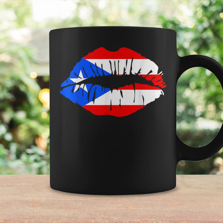 Puerto Rico Pride Girl Lips Boricua Flag Coffee Mug Gifts ideas