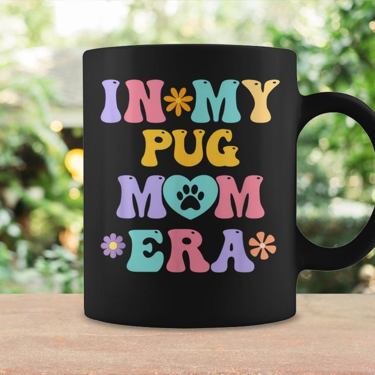In My Pug Mom Era Retro Groovy Pug Cute Dog Owner Coffee Mug Gifts ideas