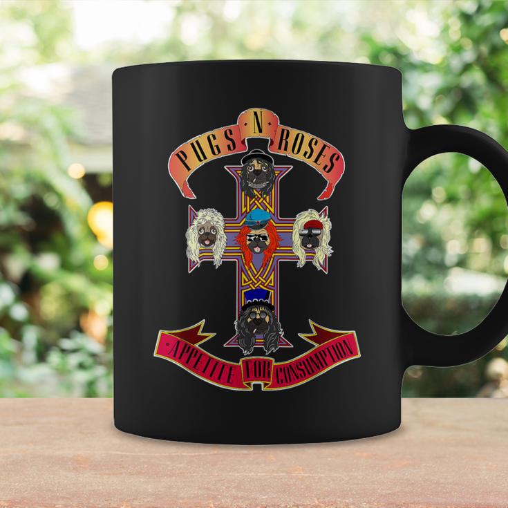 Pugs & Roses Classic Rock And Roll Lover Pug Owner Coffee Mug Gifts ideas