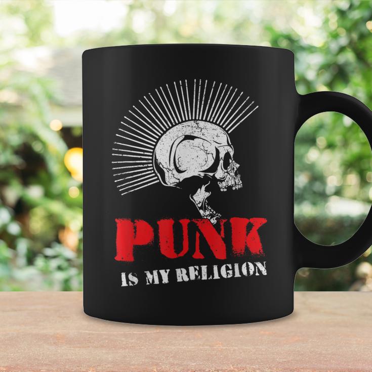 Punk Is My Religion I Punker & Anarchy Para Punk Rock Taza de café Ideas de regalos
