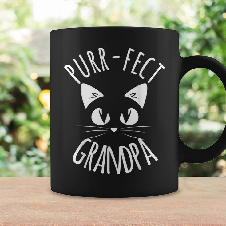 Purr-Fect Grandpa Cat Lover Fur Papa Dad Gag Coffee Mug Gifts ideas