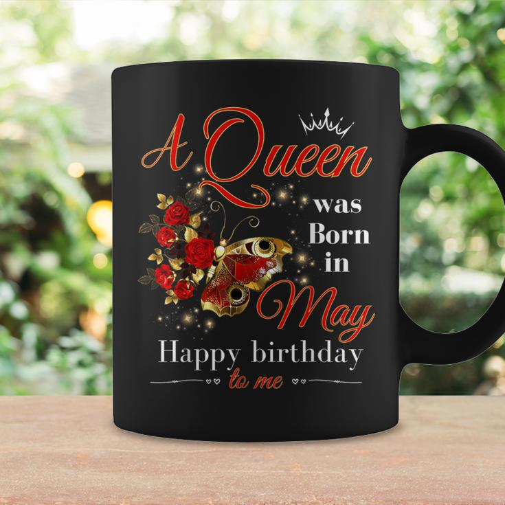 A Queen Was Born In May Girls Batterfly May Birthday Coffee Mug Gifts ideas