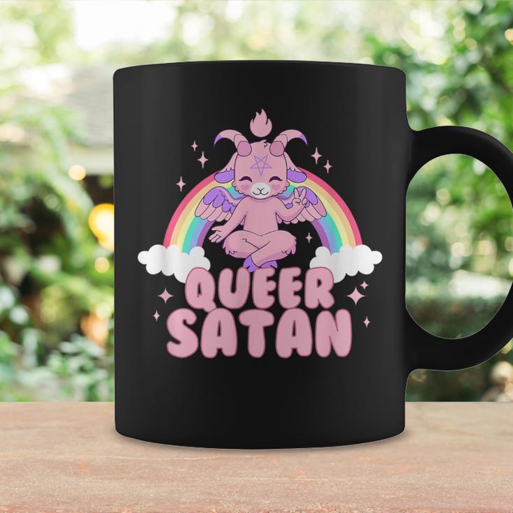 Queer Satan Baphomet Nicht-Binäre Geschlechtsflüssigkeit Queer Pride Tassen Geschenkideen