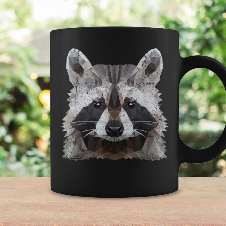 Raccoon Vintage Polygon Raccoon Tassen Geschenkideen