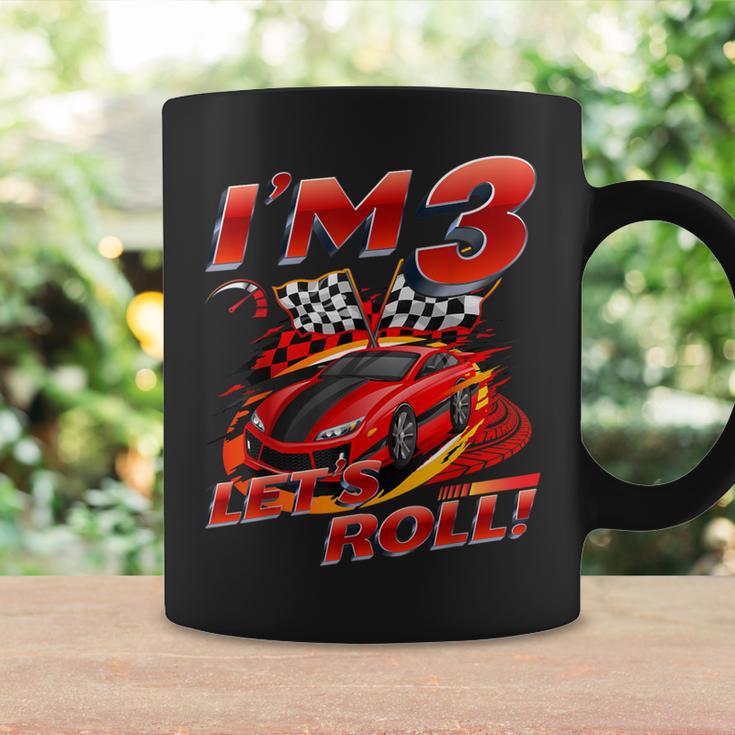 Race Car 3Rd Birthday Boy 3 Year Old Racing Car Birthday Kid Coffee Mug Gifts ideas