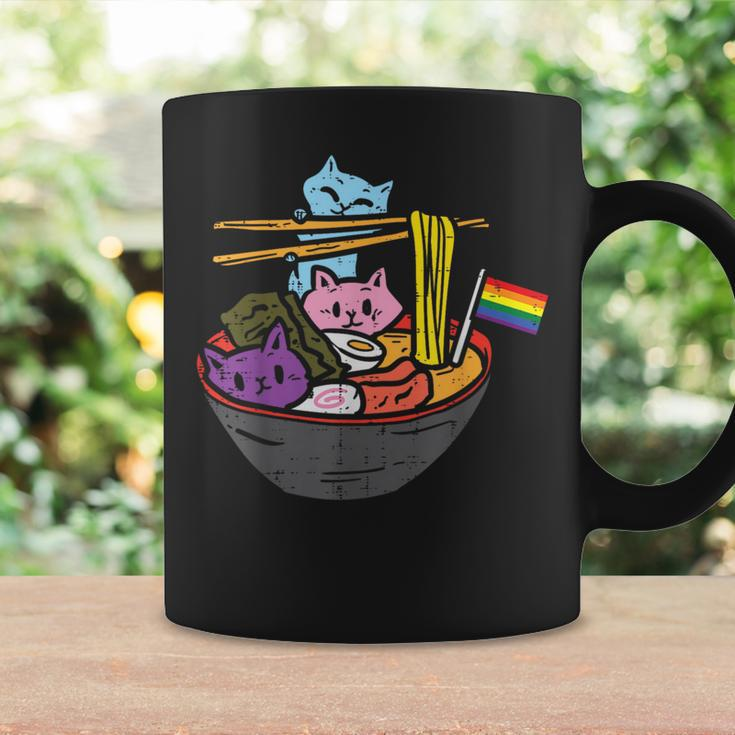 Rainbow Flag Cats Ramen Anime Gay Pride Month Lgbtq Ally Coffee Mug Gifts ideas