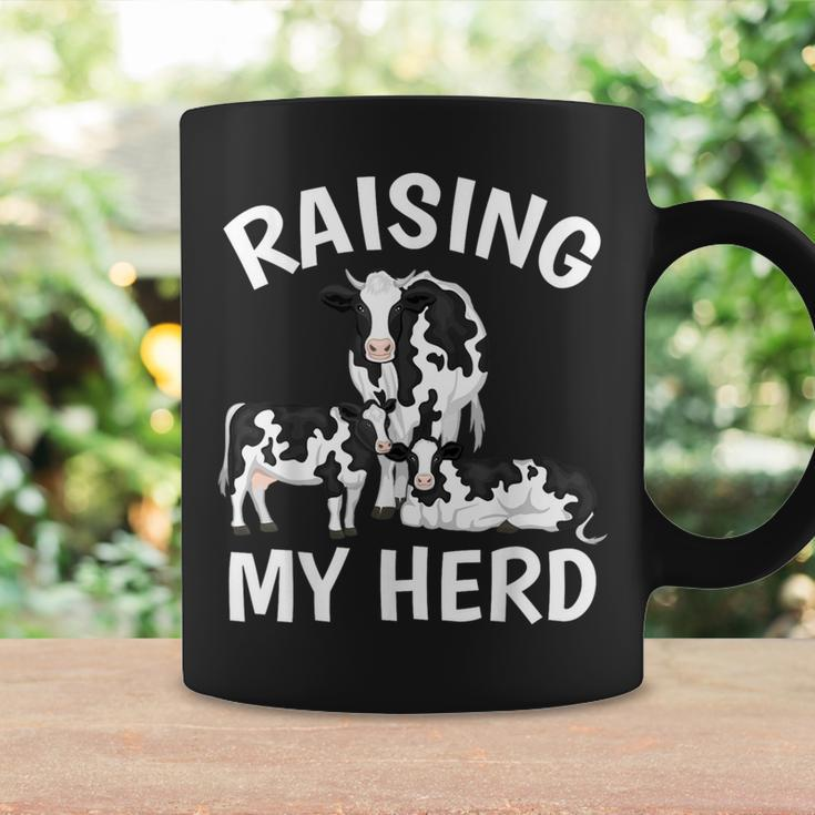 Raising My Herd Farmer Mom Cow Calves Lover Mother's Day Coffee Mug Gifts ideas