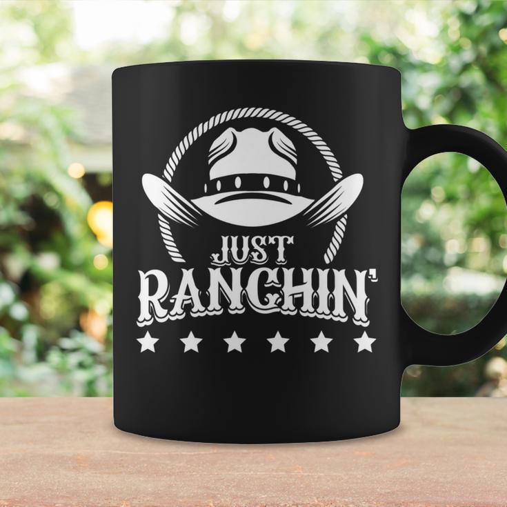 Ranch Cowboy Hat Rodeo Cowgirl Horse Riding Western Saloon Coffee Mug Gifts ideas