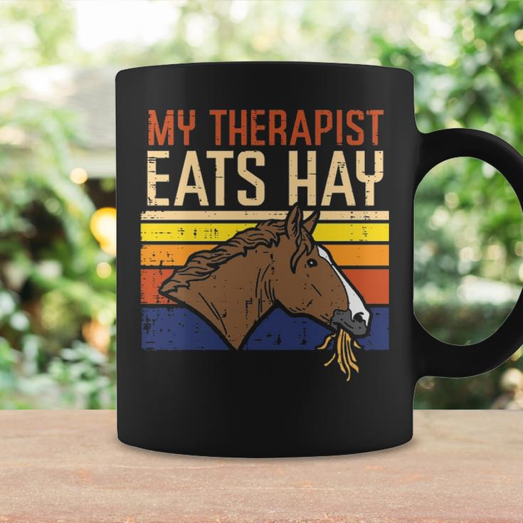 My Therapist Eats Hay Horse Riding Equestrian Men Women Kids Coffee Mug Gifts ideas