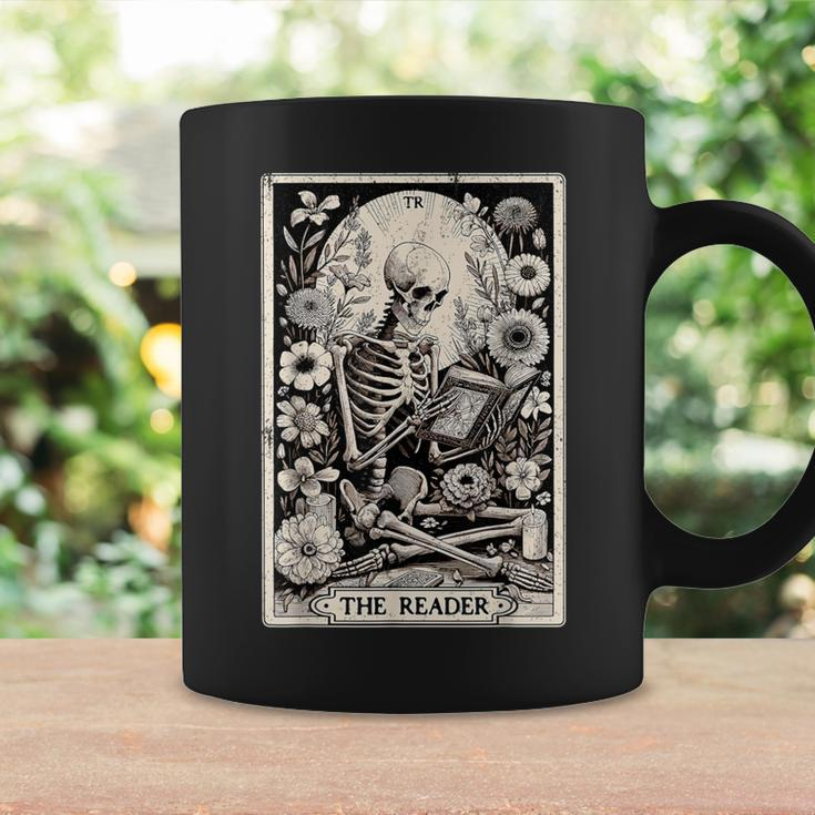 The Reader Tarot Card Book Lover Skeleton Reading Book Coffee Mug Gifts ideas
