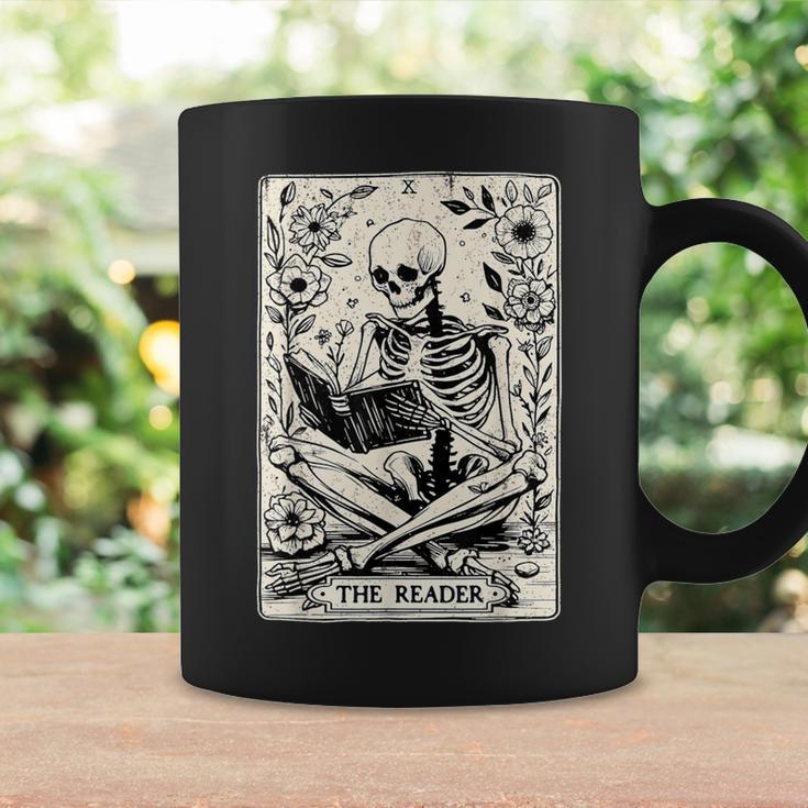 The Reader Tarot Card Skeleton Reading Book Books Coffee Mug Gifts ideas