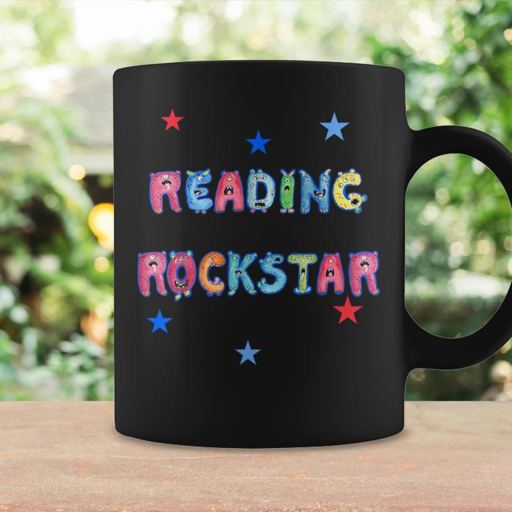 Reading Rockstar Cool Monster Alphabet Letters Coffee Mug Gifts ideas