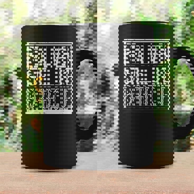 Real Smell Like Barbecue Bbq Grill Dad Grandpa Men Coffee Mug Gifts ideas