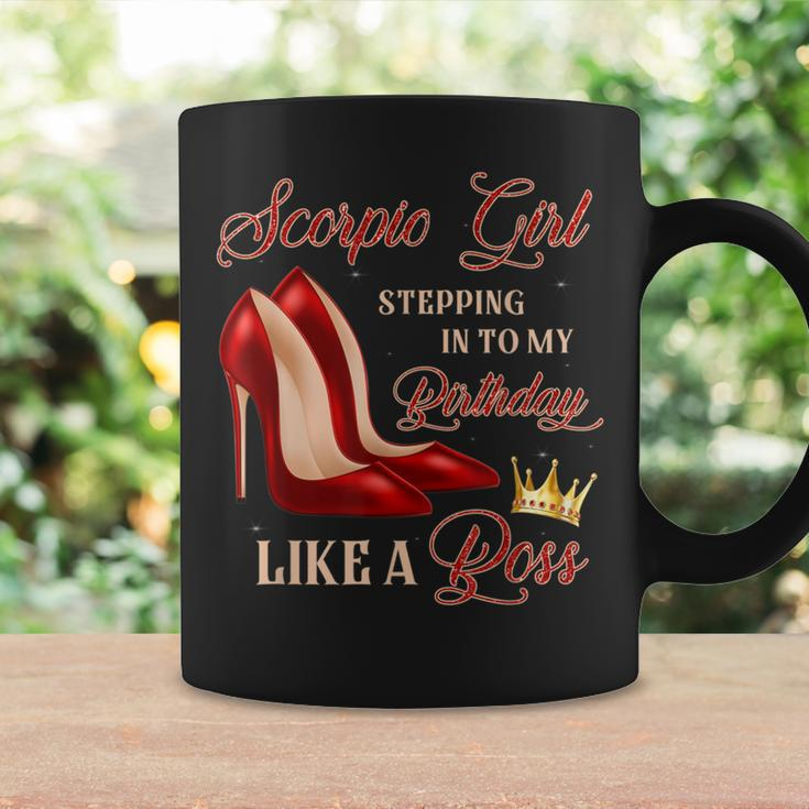 Red Heels Birthday Scorpio Girl Stepping Into My Birthday Coffee Mug Gifts ideas