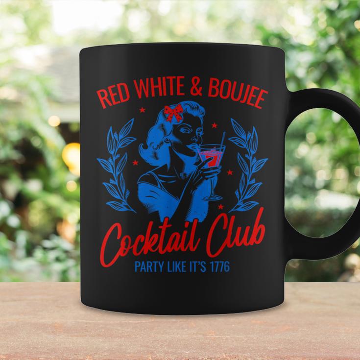 Red White And Boujee Vintage Cocktail Drinking 4Th Of July Coffee Mug Gifts ideas