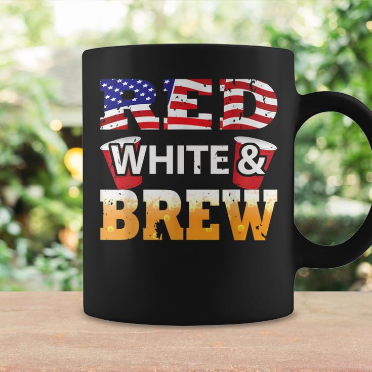 Red White And Brew Grunge Flag Coffee Mug Gifts ideas