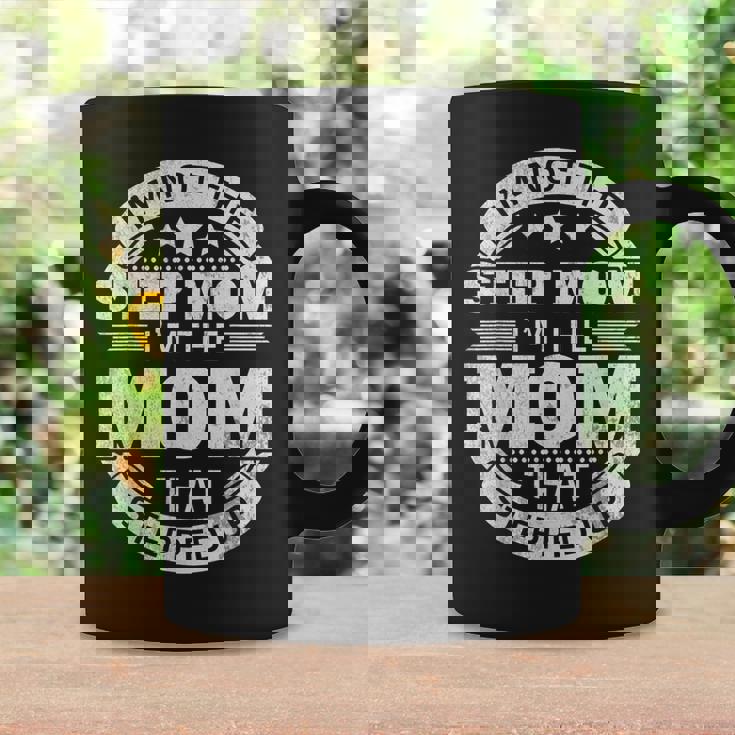 Regalos Divertidos Para Madre Con Texto En Inglés I'm Not The Step Mom I'm The Mom Taza de café Ideas de regalos