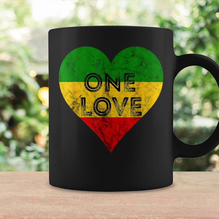 Reggae Heart One Love Rasta Reggae Music Rastafarian Jamaica Coffee Mug Gifts ideas
