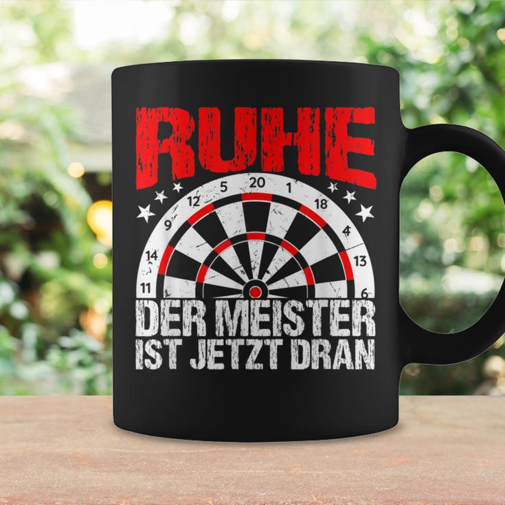 Rest Der Meister Ist Jetzt Dran Dart Spieler Schwarzes Tassen Geschenkideen