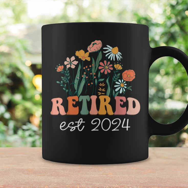 Retired 2024 Retirement For 2024 Wildflower Coffee Mug Gifts ideas