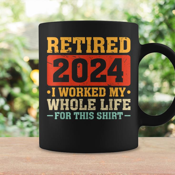 Retired 2024 Retirement Finally Retired Humor Retirement Coffee Mug Gifts ideas