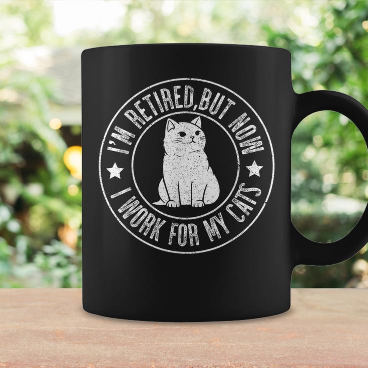 Im Retired 2024 But Now I Work For My Cats Retirement Coffee Mug Gifts ideas