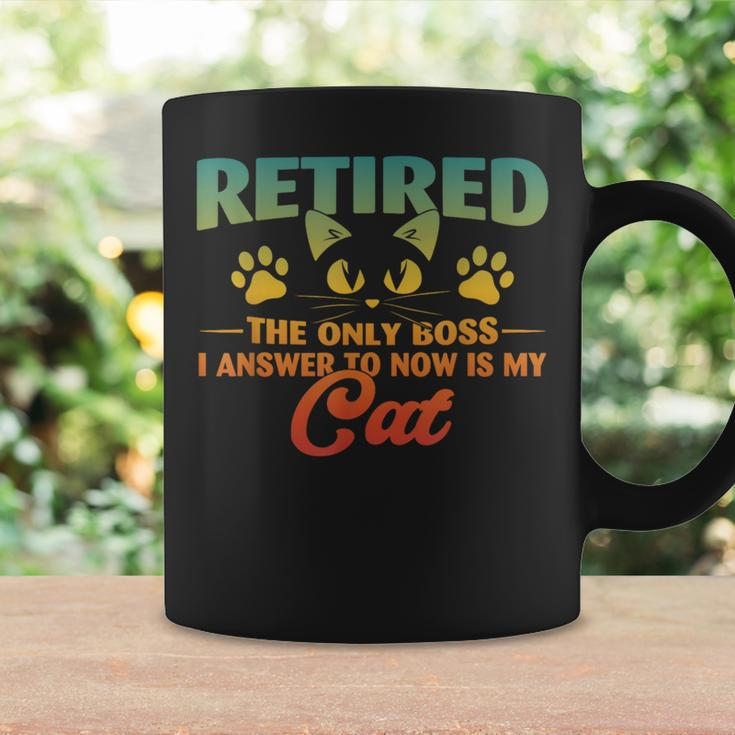 Retired Cat Retirement 2024 Decoration Women Coffee Mug Gifts ideas