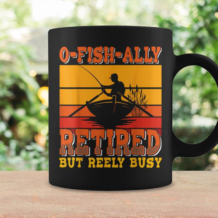 Retired Fisherman O-Fish-Ally Retirement Fishing Coffee Mug Gifts ideas