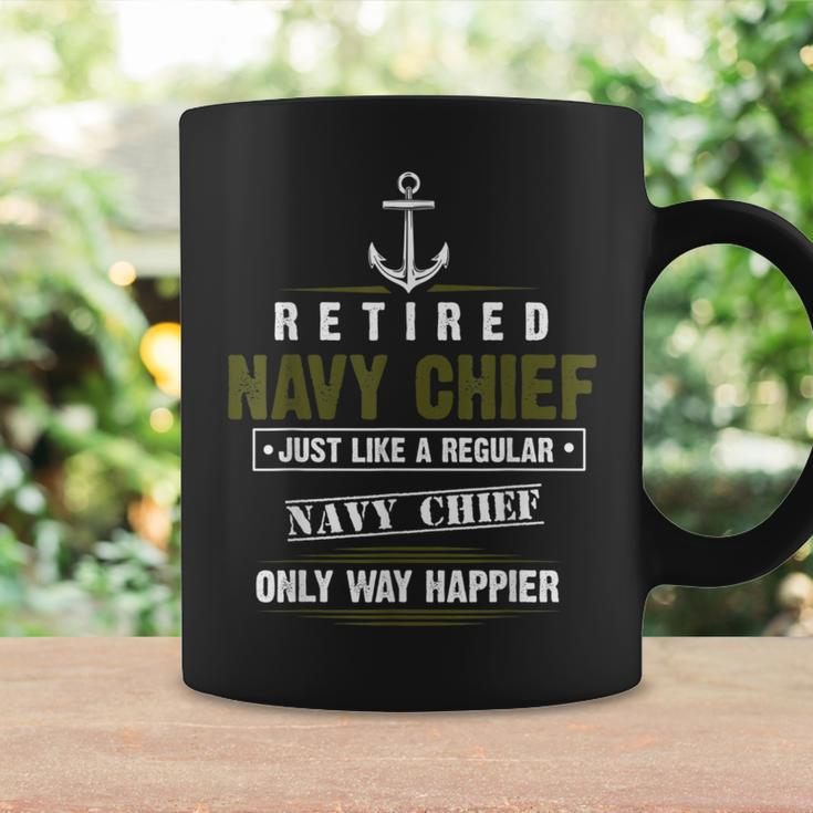 Retired Navy Chief Only Way Happier Petty Officer Cpo Coffee Mug Gifts ideas
