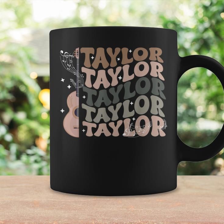Retro 80'S Taylor First Name Personalized Groovy Birthday Coffee Mug Gifts ideas