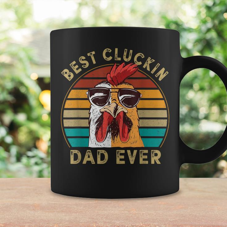 Retro Best Cluckin Dad Ever Chicken Dad Rooster Father Coffee Mug Gifts ideas