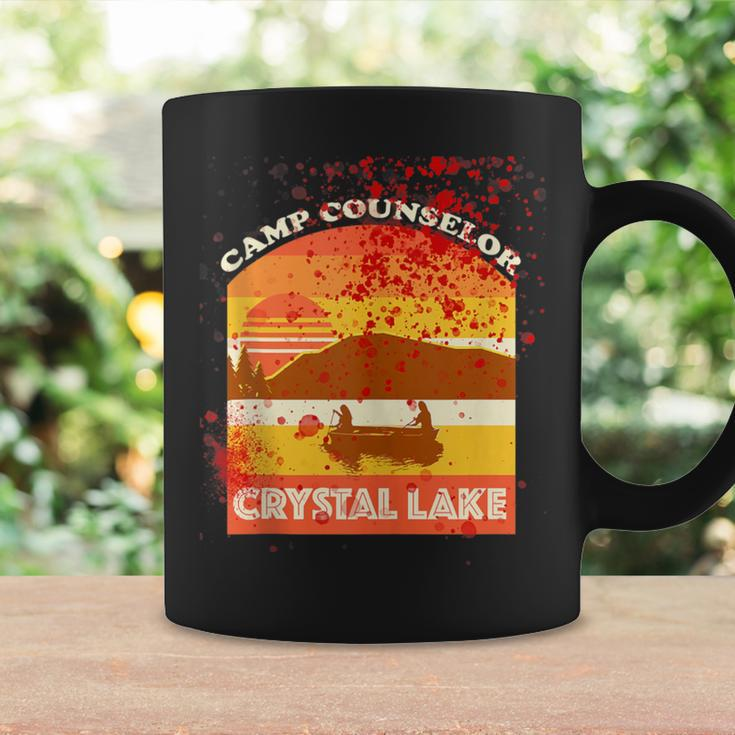 Retro Camp Counselor Crystal Lake With Blood Stains Coffee Mug Gifts ideas