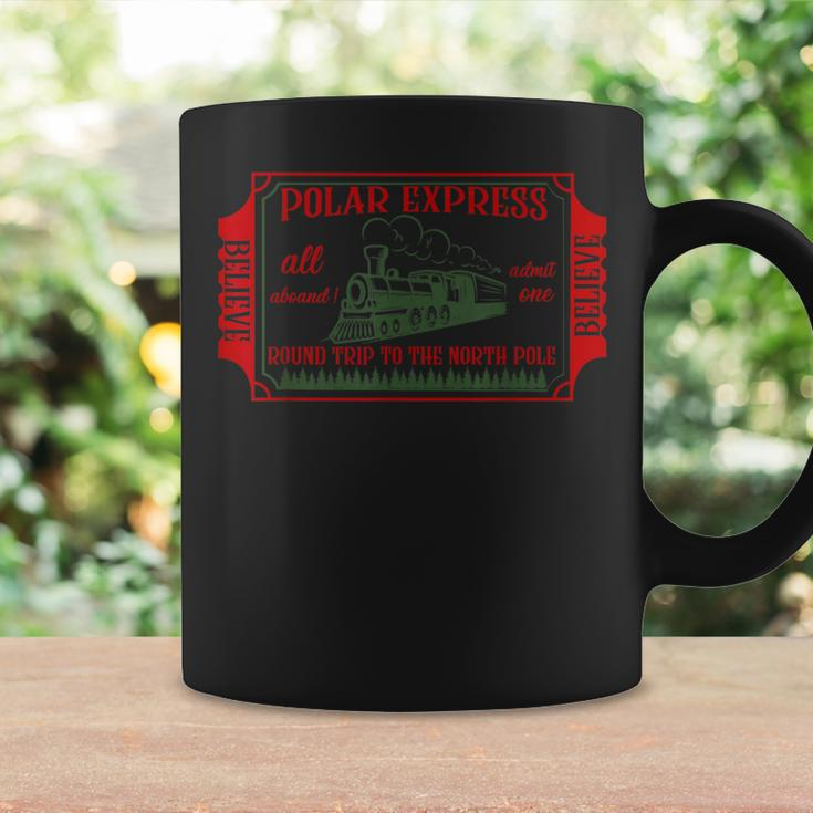Retro Christmas North Pole Polar Express All Abroad Family Coffee Mug Gifts ideas