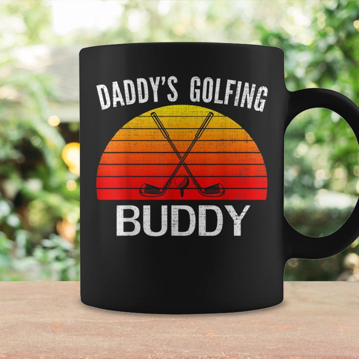 Retro Daddy's Golfing Buddy GolferGolf Dad Coffee Mug Gifts ideas