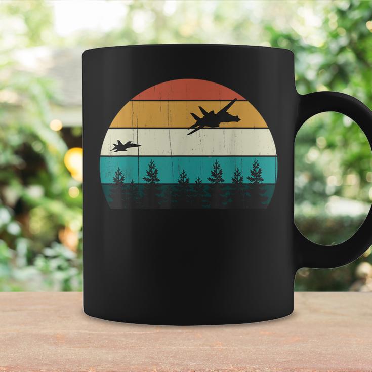 Retro Dog Fight Aircraft Pilot Vintage Sunset Military Jets Coffee Mug Gifts ideas