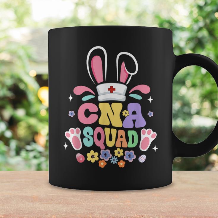 Retro Groovy Cna Squad Bunny Ear Flower Easter Coffee Mug Gifts ideas