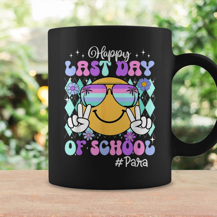 Retro Groovy Happy Last Day Of School Paraprofessional Coffee Mug Gifts ideas
